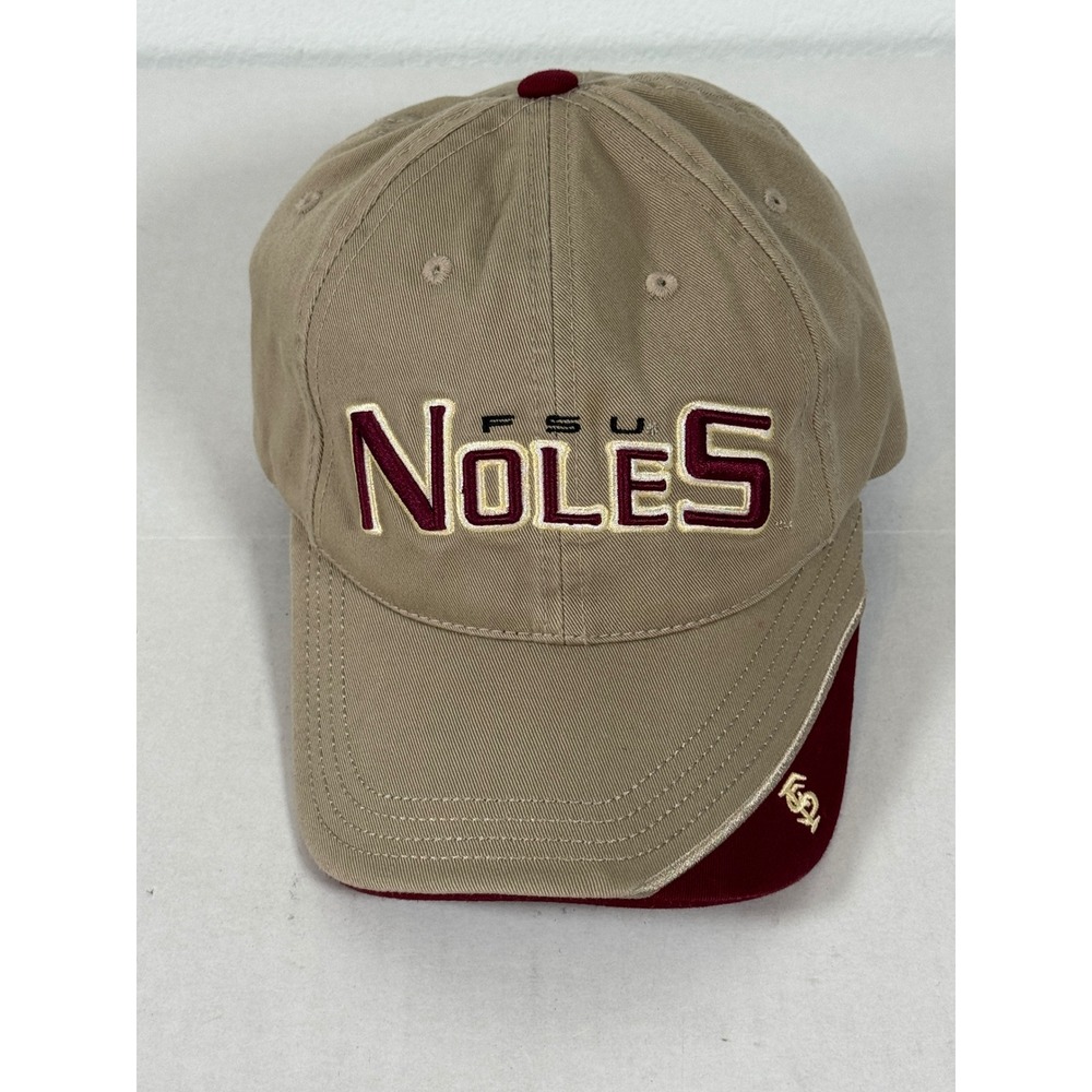 FSU Noles Vintage Starter Hat‎ Beige Maroon Florida State University NCAA